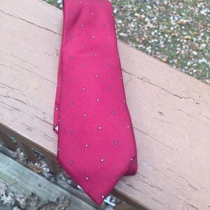 Christian Dior silk red tie